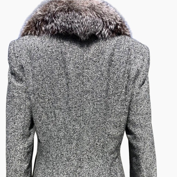 ESCADA skirt suit with Fox fur trim Sz m eu 38 - Picture 9 of 15